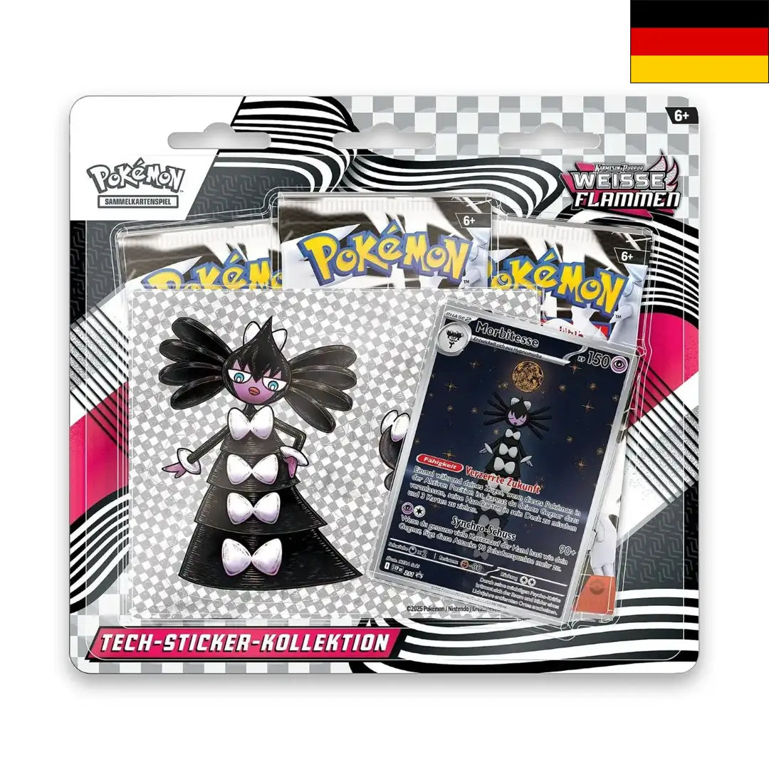 Weiße Flammen - Tech Sticker Kollektion (DE)