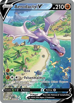 Aerodactyl V (80/196) aus Pokémon - Verlorener Ursprung - möglicher Top-Hit aus Glurak-ex Super Premium Kollektion (DE)