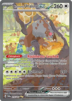 Blutmond-Ursaluna-ex (216/167) aus Pokémon - Maskerade im Zwielicht - möglicher Top-Hit aus Glurak-ex Super Premium Kollektion (DE)