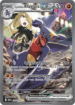 Cynthias Knakrack-ex (232/182) aus Pokémon - Ewige Rivalen - möglicher Top-Hit aus Briduradon ex Kollektion (DE)