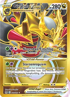 Giratina VSTAR (212/196) aus Pokémon - Verlorener Ursprung - möglicher Top-Hit aus Glurak-ex Super Premium Kollektion (DE)