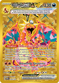 Glurak-ex (228/227) aus Pokémon - Obsidianflammen - möglicher Top-Hit aus Obsidianflammen - Sammlerset mit Booster (DE)