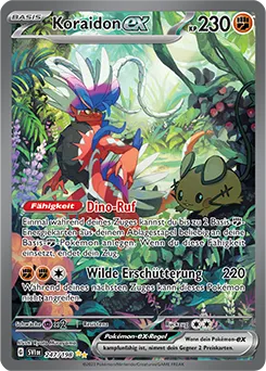 Koraidon-ex (247/198)  aus Pokémon - Karmesin & Purpur - möglicher Top-Hit aus Briduradon ex Kollektion (DE)