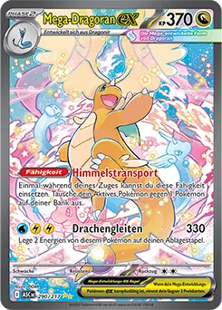 Mega-Dragoran-ex (290/217) aus Pokémon - Erhabene Helden - möglicher Top-Hit aus Erhabene Helden - Deluxe Pin Kollektion (DE)
