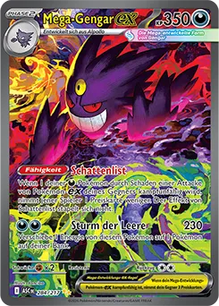 Mega-Gengar-ex (284/217) aus Pokémon - Erhabene Helden - möglicher Top-Hit aus Erhabene Helden - Deluxe Pin Kollektion (DE)