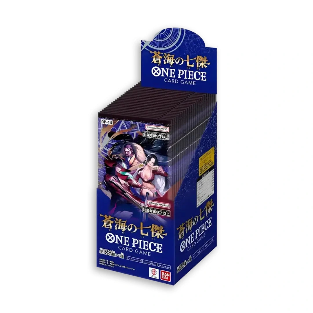 One Piece Card Game The Azure Sea´s Seven OP14 Booster Display (Japanisch) - Stunning Cards
