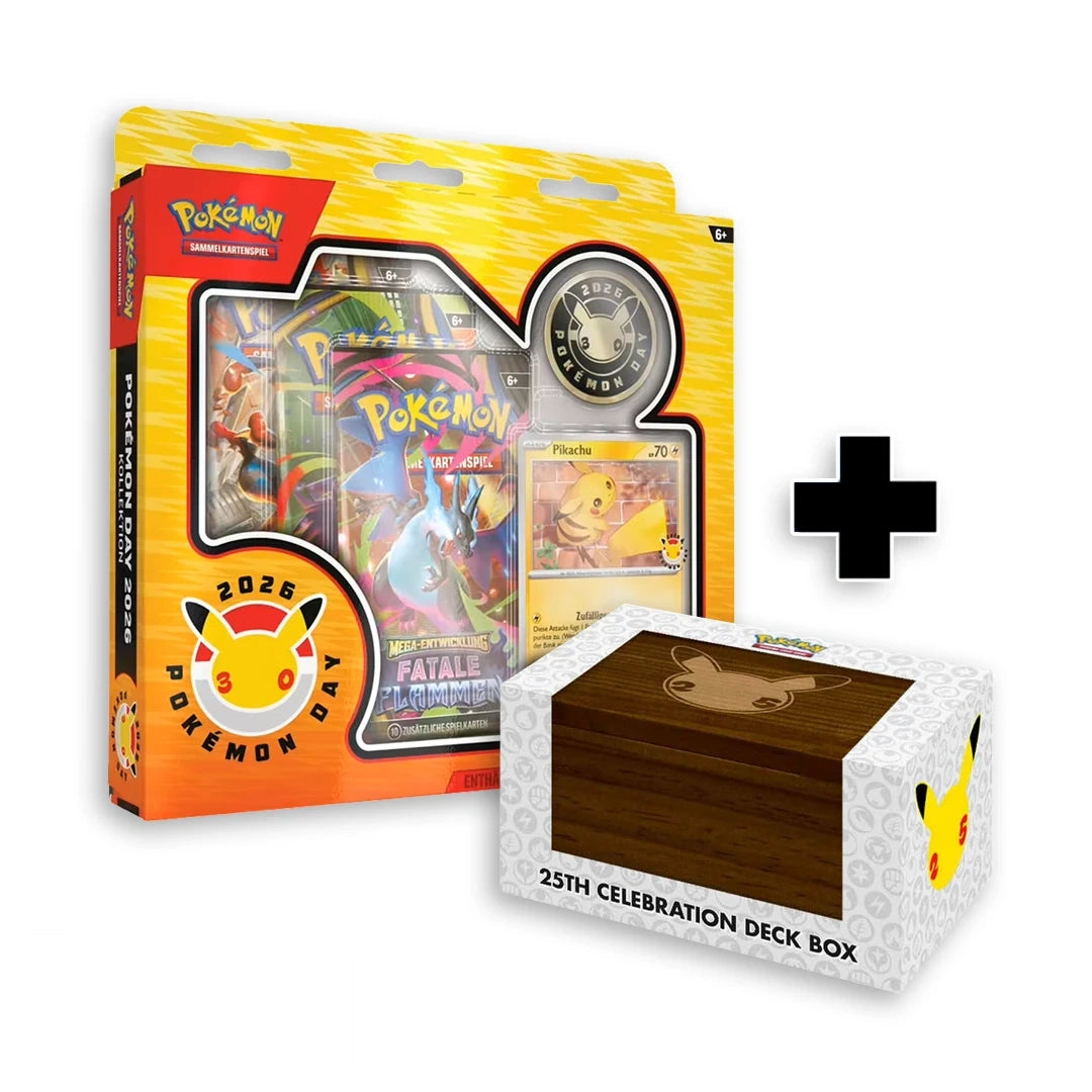 Pokémon Day 2026 Kollektion und Celebrations Deck Box Bundle - Stunning Cards