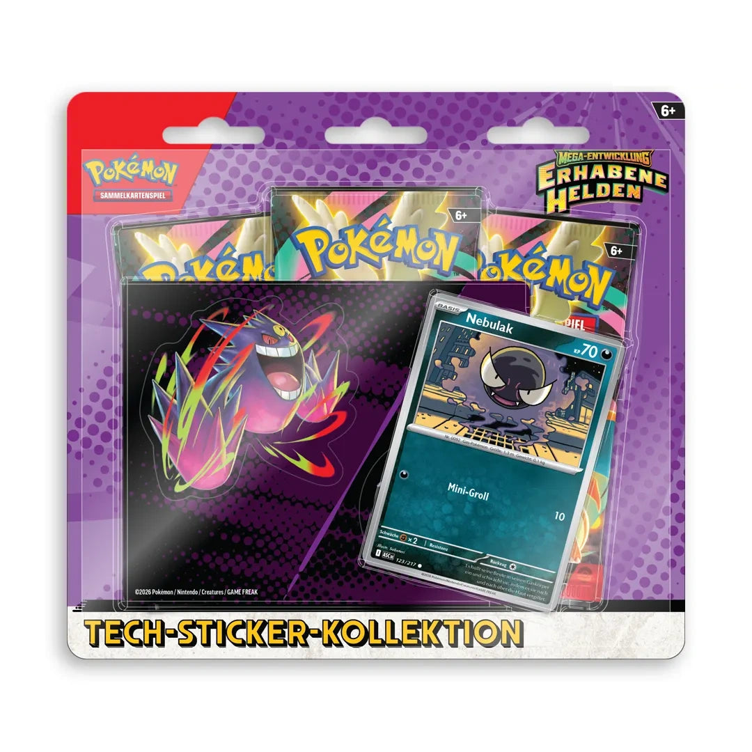 Pokémon Erhabene Helden - Tech Sticker Kollektion Nebulak Deutsch - Stunning Cards