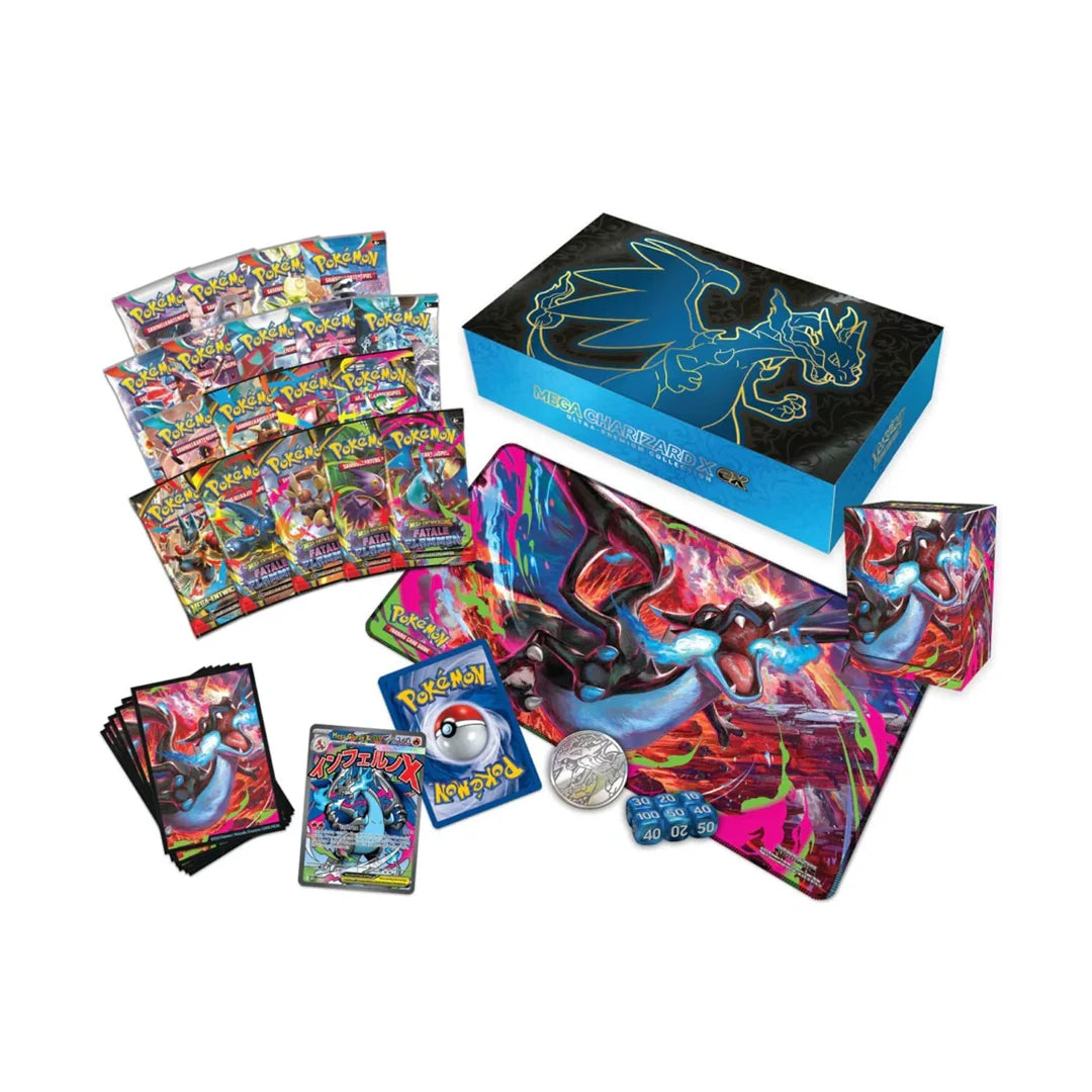 Pokémon Mega Glurak X ex Ultra Premium Kollektion (DE) - Stunning Cards