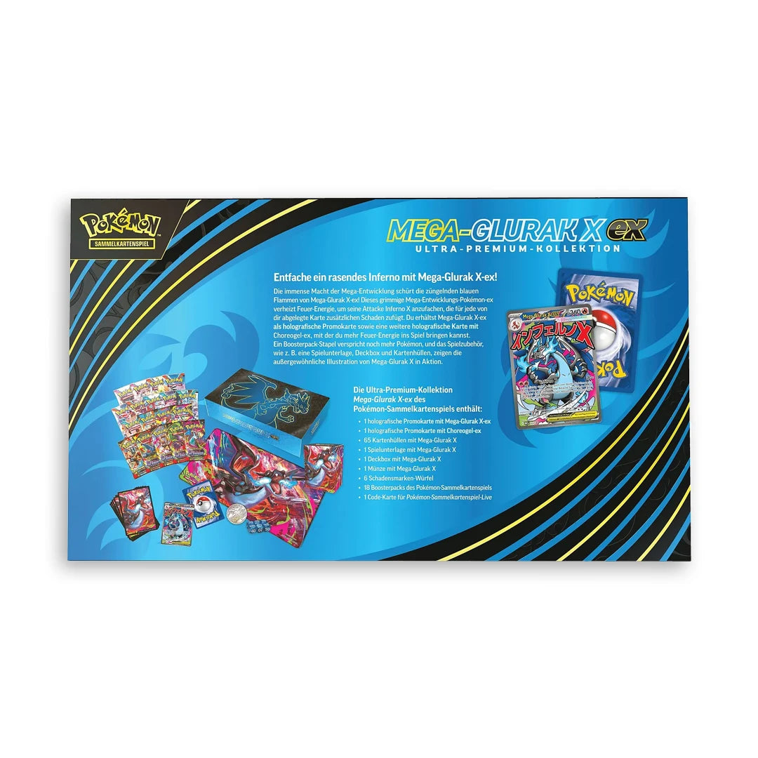 Pokémon Mega Glurak X ex Ultra Premium Kollektion (DE) - Stunning Cards