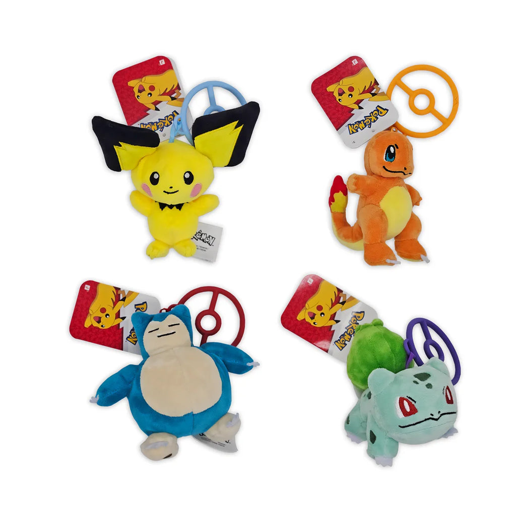 Pokémon - Plüsch Schlüsselanhänger Clip-On