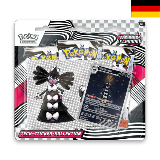Weiße Flammen - Tech Sticker Kollektion (DE)
